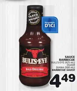 Marches Tradition BULL'S-EYE (425 mL) OR DIANA (500 mL) BARBECUE SAUCE offer