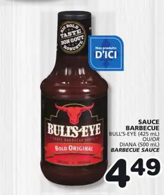 Marches Tradition BULL'S-EYE (425 mL) OR DIANA (500 mL) BARBECUE SAUCE offer