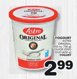 Marches Tradition ASTRO ORIGINAL (650 OR 750 g) OR IÖGO DUO (650 g) YOGURT offer