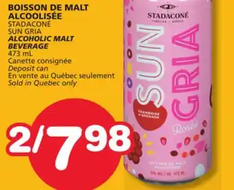 Marches Tradition SUN GRIA ALCOHOLIC MALT BEVERAGE offer