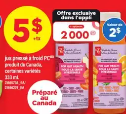 Maxi JUS PRESSÉ À FROID PC, 333 mL offer