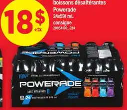 Maxi BOISSONS DÉSALTÉRANTES POWERADE, 24x591 mL offer