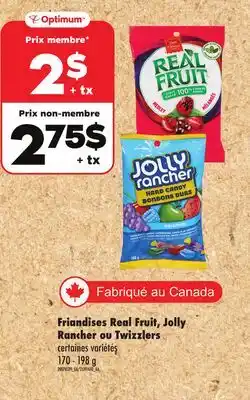 Maxi FRIANDISES REAL FRUIT, JOLLY RANCHER OU TWIZZLERS, 170 - 198 g offer