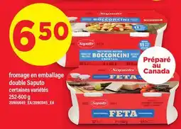 Maxi FROMAGE EN EMBALLAGE DOUBLE SAPUTO, 252-600 G offer