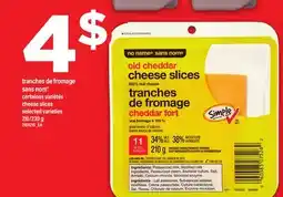 Maxi TRANCHES DE FROMAGE SANS NOM | cheese slices, 210/230 g offer
