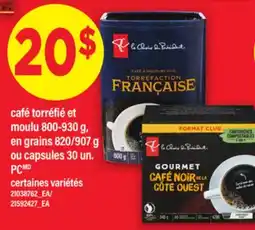 Maxi CAFÉ TORRÉFIÉ ET MOULU 800-930 G, EN GRAINS 820/907 G OU CAPSULES 30 UN. PC offer