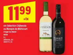 Maxi VIN SÉLECTION CHÂTENOIS OU MARQUIS DE MÉRICOURT, 1 L offer