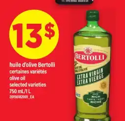 Maxi HUILE D'OLIVE BERTOLLI | olive oil, 750 mL/1 L offer