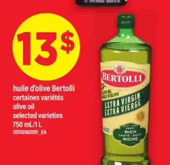 Maxi HUILE D'OLIVE BERTOLLI | olive oil, 750 mL/1 L offer