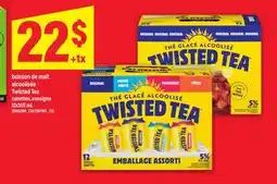 Maxi BOISSON DE MALT ALCOOLISÉE TWISTED TEA, 12x355 mL offer