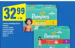 Maxi COUCHES EMBALLAGE ÉCONO PAMPERS | ECONO PACK DIAPERS, size N-8, 58-180 un offer