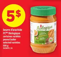Maxi BEURRE D'ARACHIDE PC BIOLOGIQUE | peanut butter, 500 g offer