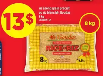 Maxi RIZ À LONG GRAIN PRÉCUIT OU RIZ BLANC MR. GOUDAS, 8 kg offer