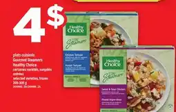 Maxi PLATS CUISINÉS GOURMET STEAMERS HEALTHY CHOICE | ENTRÉES, 269-306 g offer