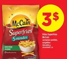 Maxi FRITES SUPERFRIES MCCAIN, 454-800 g offer