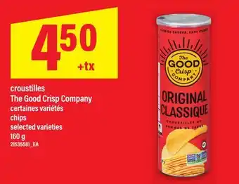 Maxi CROUSTILLES THE GOOD CRISP COMPANY | chips, 160 g offer