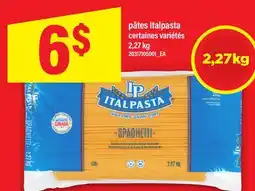 Maxi PÂTES ITALPASTA, 2,27 kg offer