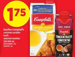 Maxi BOUILLON CAMPBELL'S | broth, 250/900 mL offer