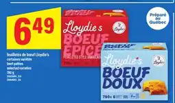 Maxi LLOYDIE'S BEEF PATTIES, 780 g offer