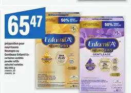Maxi PRÉPARATION POUR NOURRISSONS NEUROPRO OU GENTLEASE ENFAMIL A+ | powder refills, 862/890 g offer