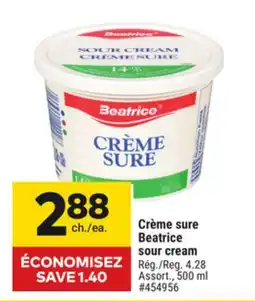 Giant Tiger Beatrice sour cream offer
