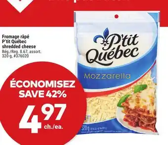 Giant Tiger P'tit Québec shredded cheese offer