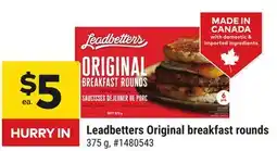 Giant Tiger Leadbetters Original breakfast rounds offer
