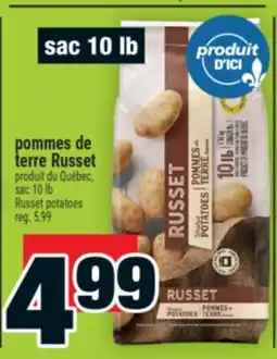 Super C pommes de terre Russet | Russet potatoes offer