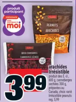 Super C arachides Irrésistible | Irrésistible peanuts offer