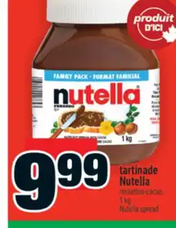 Super C tartinade Nutella | Nutella spread offer