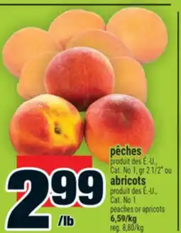 Super C pêches ou abricots | peaches or apricots offer