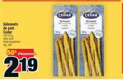 Super C bâtonnets de pain Cedar | Cedar breadsticks offer