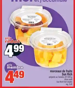 Super C morceaux de fruits Sun Rich | Sun Rich fruit chunks offer