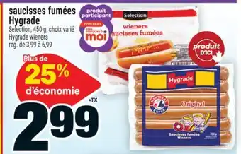 Super C saucisses fumées Hygrade | Hygrade wieners offer