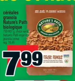 Super C céréales granola Nature's Path biologique | Nature's Path organic granola cereal offer