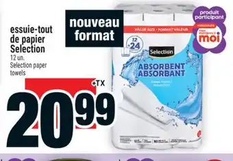 Super C essuie-tout de papier Selection | Selection paper towels offer