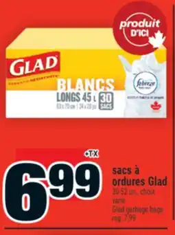 Super C SACS À ORDURES GLAD | GLAD GARBAGE BAGS offer