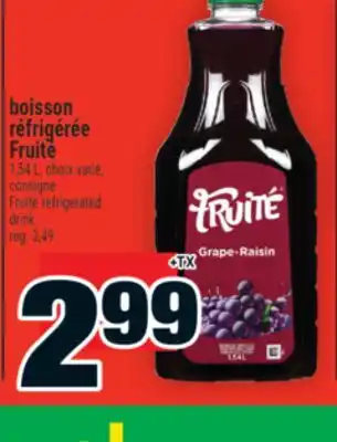 Super C boisson réfrigérée Fruité | Fruité refrigerated drink offer