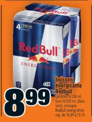 Super C BOISSON ÉNERGISANTE REDBULL | REDBULL ENERGY DRINK offer