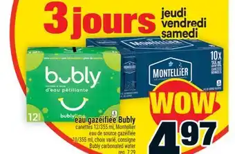 Super C eau gazéifiée Bubly | Bubly carbonated water offer