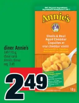 Super C dîner Annie's | Annie's dinner offer