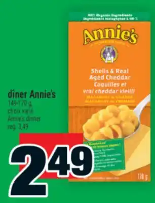 Super C dîner Annie's | Annie's dinner offer