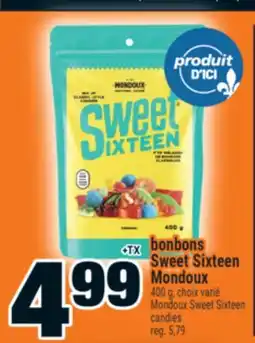 Super C bonbons Sweet Sixteen Mondoux | Mondoux Sweet Sixteen candies offer