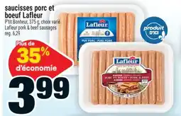 Super C saucisses porc et boeuf Lafleur | Lafleur pork & beef sausages offer