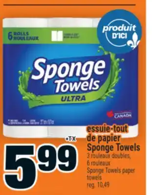 Super C SPONGE TOWELS ESSUIE-TOUT DE PAPIER | PAPER TOWELS SPONGE TOWELS offer