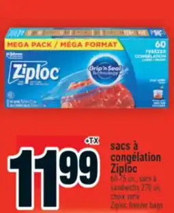 Super C sacs à congélation Ziploc | Ziploc freezer bags offer