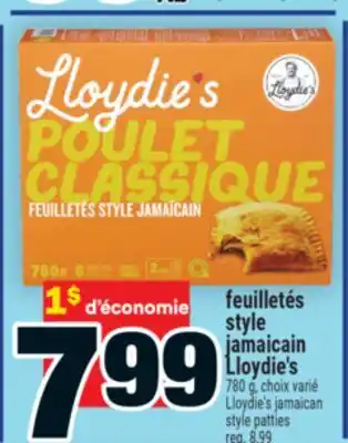 Super C feuilletés style jamaicain Lloydie's | Lloydie's jamaican style patties offer
