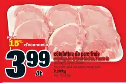 Super C côtelettes de porc frais | fresh duo pork loin chops offer
