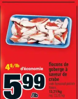 Super C flocons de goberge à saveur de crabe | crab flavoured pollock flakes offer