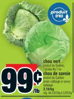 Super C chou vert ou chou de savoie | green cabbage or savoy cabbage offer